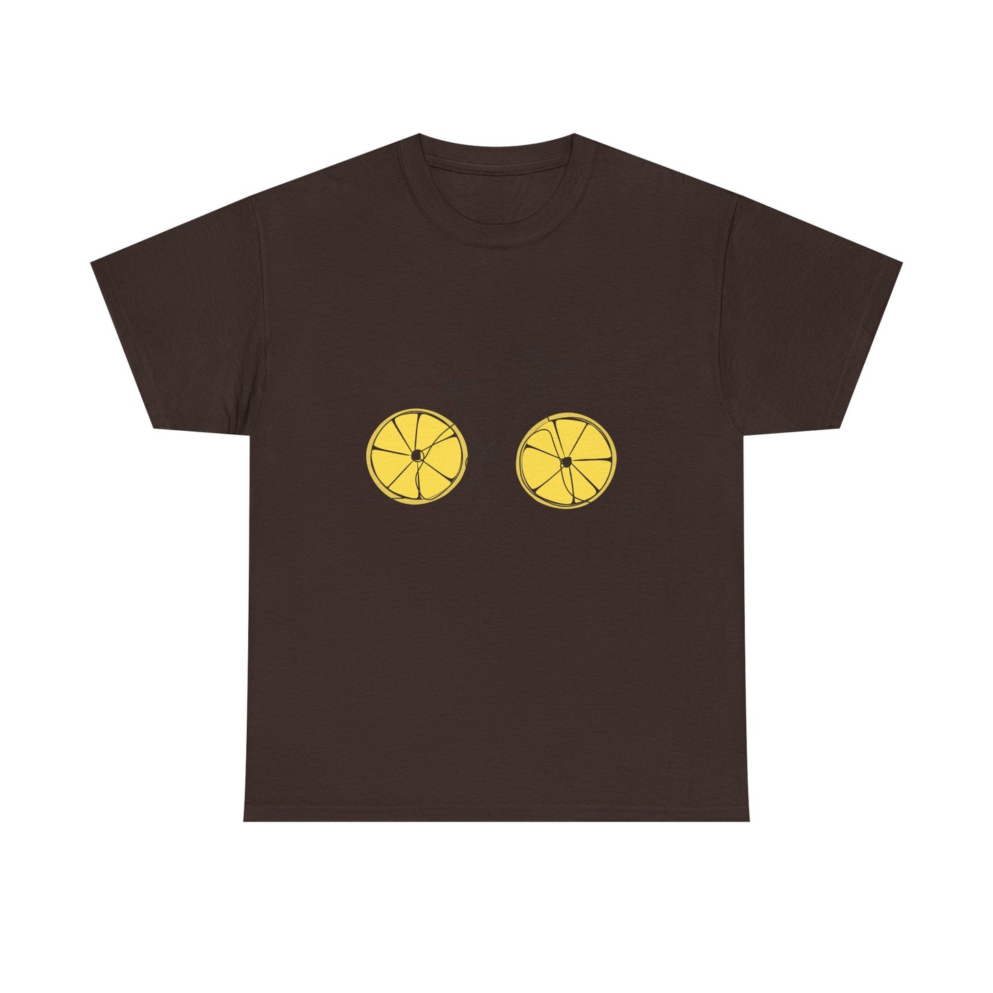 Lemon Wheel Bicycle T‑Shirt — Minimal Bike Graphic Tee