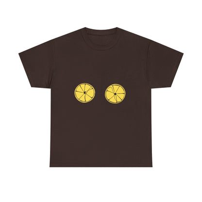 Lemon Wheel Bicycle T‑Shirt — Minimal Bike Graphic Tee