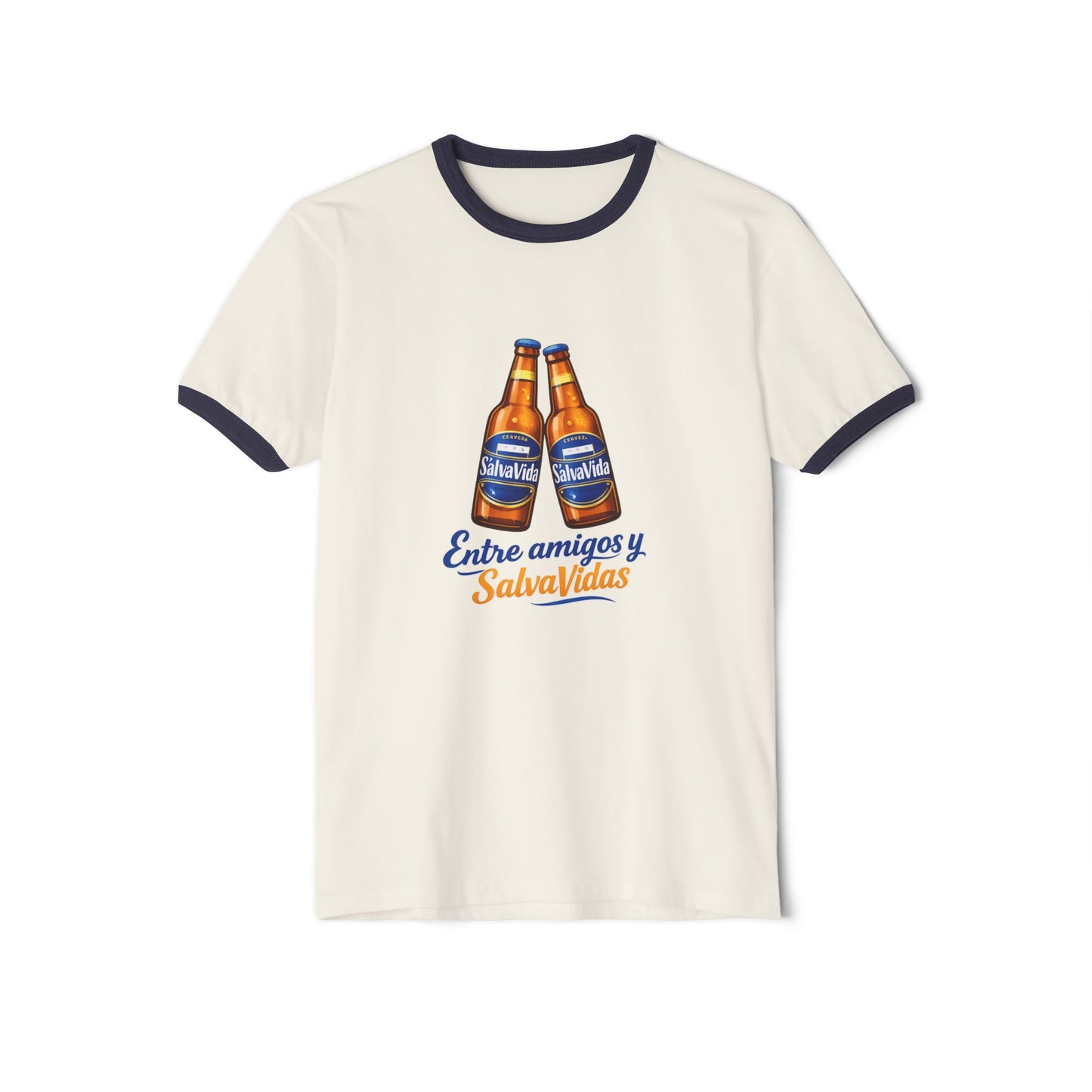 Camiseta Honduras “Entre Amigos y Salva Vidas” – Diseño Cerveza Vintage