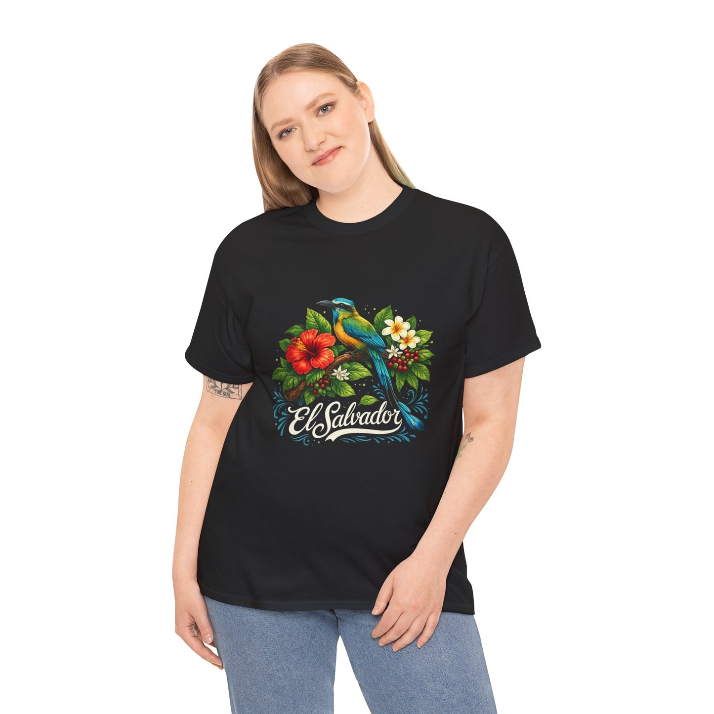 Floral Bird Tee — El salvador tropical t shirt