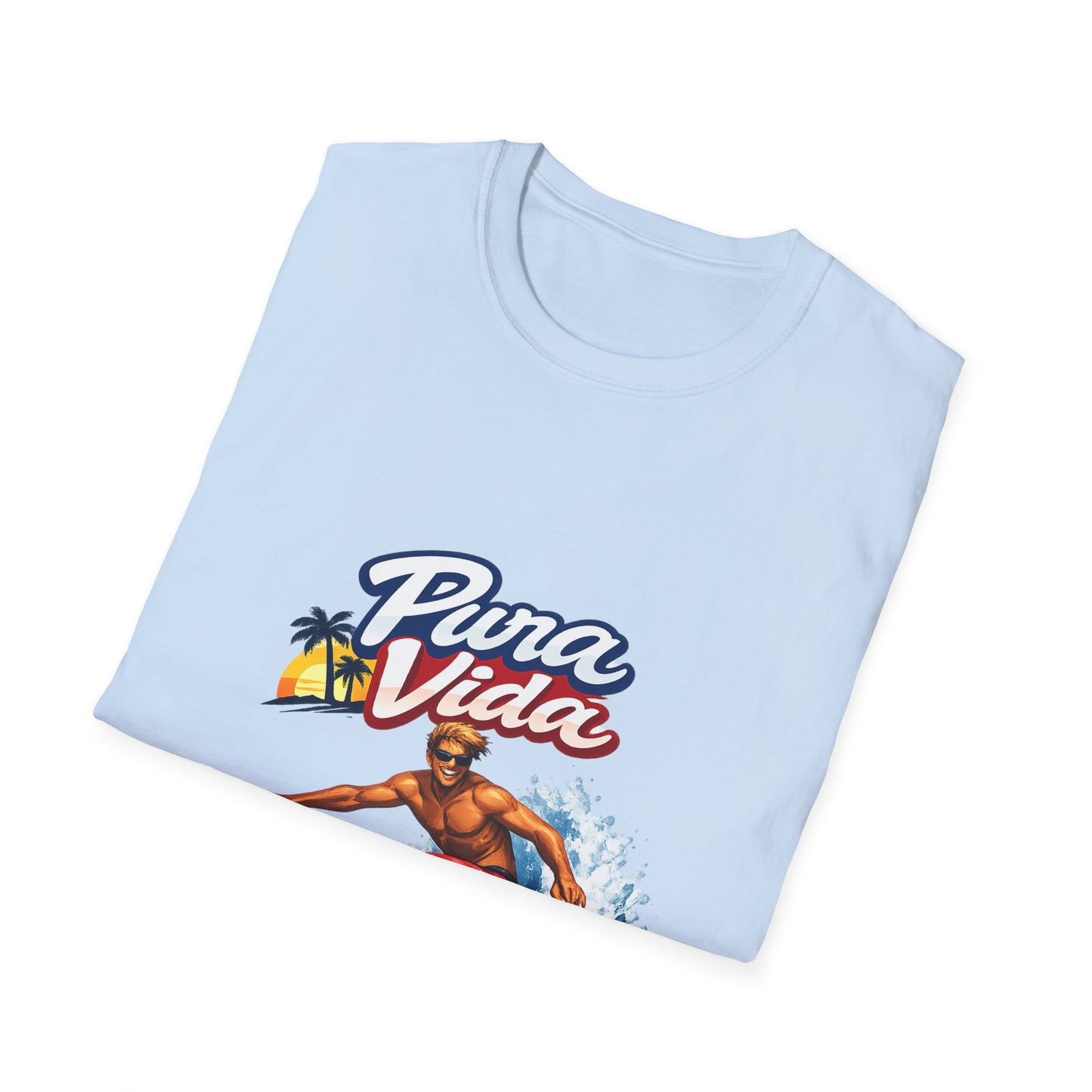 Pura Vida Surf T-Shirt – Vintage Surfer Graphic Tee