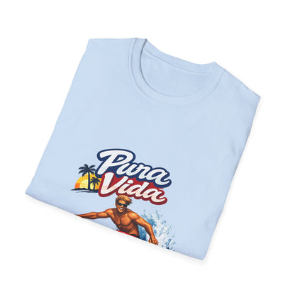 Pura Vida Surf T-Shirt – Vintage Surfer Graphic Tee