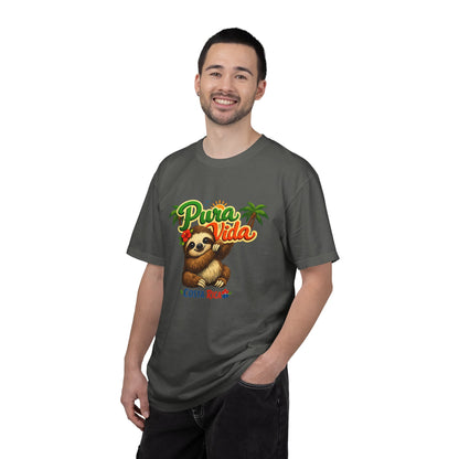 Pura Vida Costa Rica Sloth T-Shirt — Tropical Beach Vacation Tee