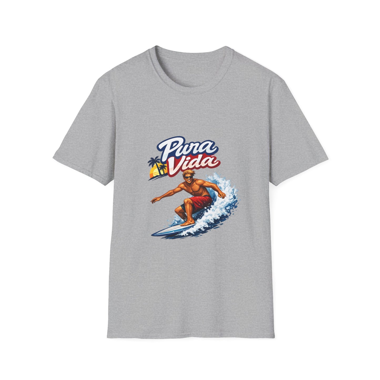 Pura Vida Surf T-Shirt – Vintage Surfer Graphic Tee