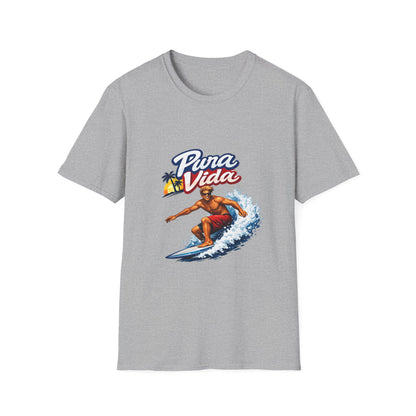 Pura Vida Surf T-Shirt – Vintage Surfer Graphic Tee