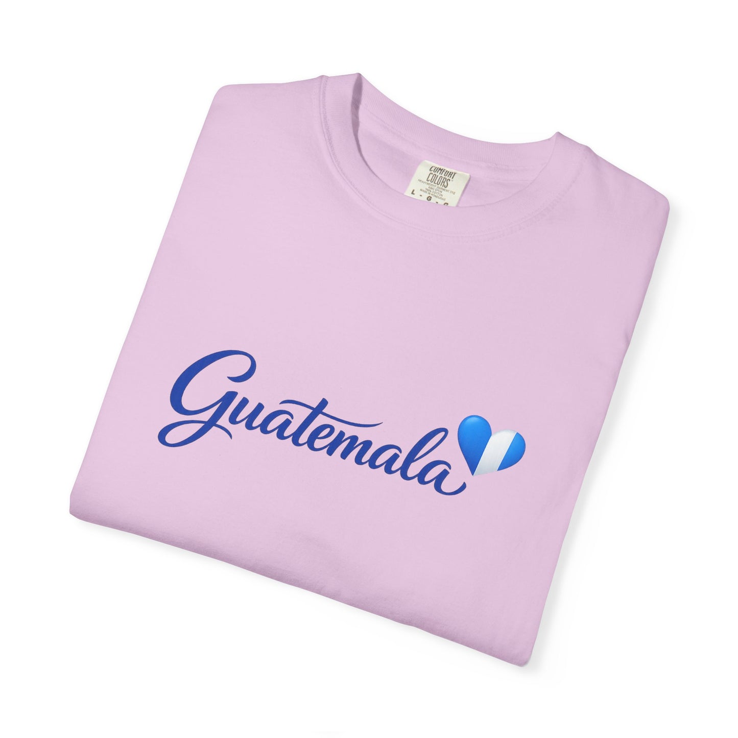 Guatemala Script T‑Shirt — Blue Heart Travel Tee