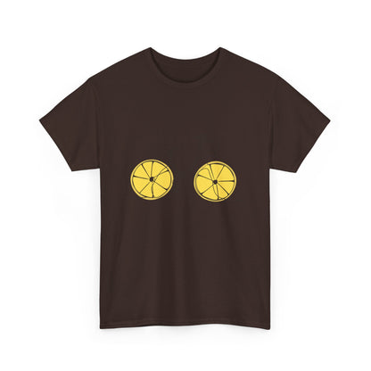 Lemon Wheel Bicycle T‑Shirt — Minimal Bike Graphic Tee