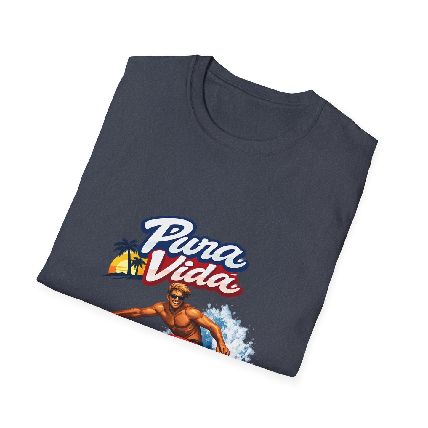 Pura Vida Surf T-Shirt – Vintage Surfer Graphic Tee
