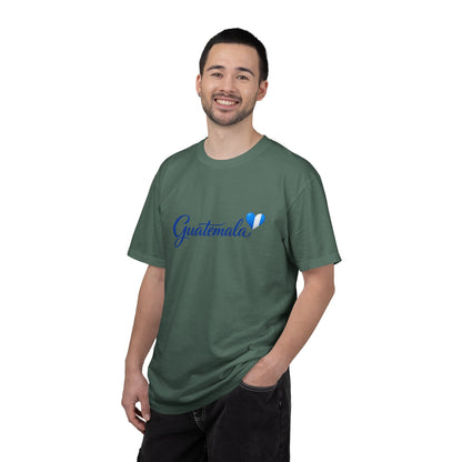 Guatemala Script T‑Shirt — Blue Heart Travel Tee