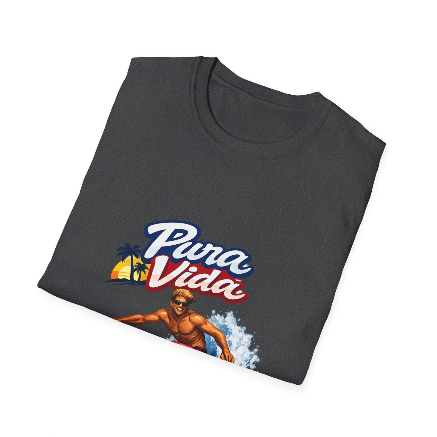 Pura Vida Surf T-Shirt – Vintage Surfer Graphic Tee