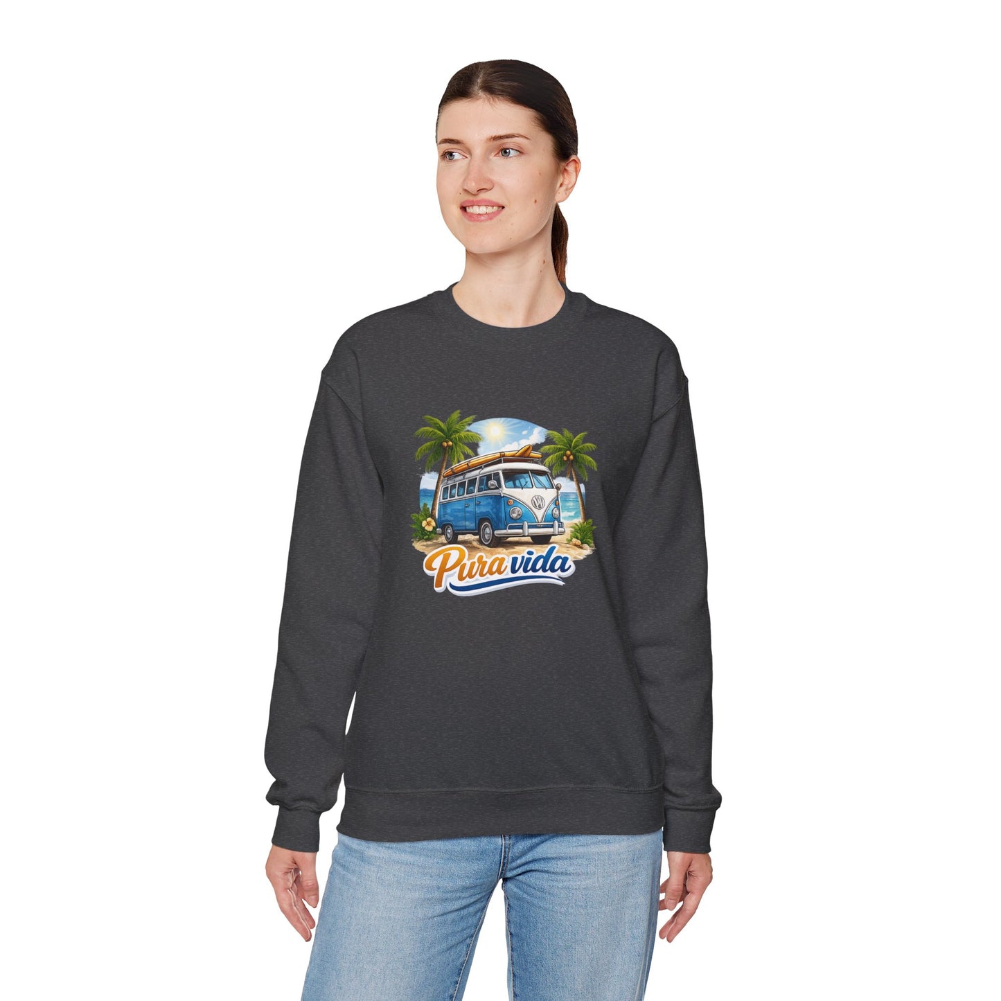 Sudadera Pura Vida Costa Rica – Surf Van Retro Unisex