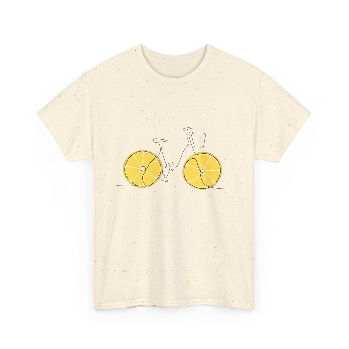 Lemon Wheel Bicycle T‑Shirt — Minimal Bike Graphic Tee