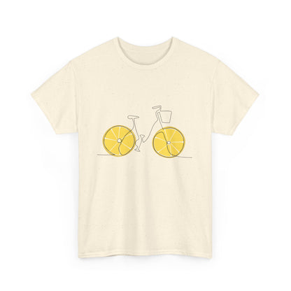 Lemon Wheel Bicycle T‑Shirt — Minimal Bike Graphic Tee