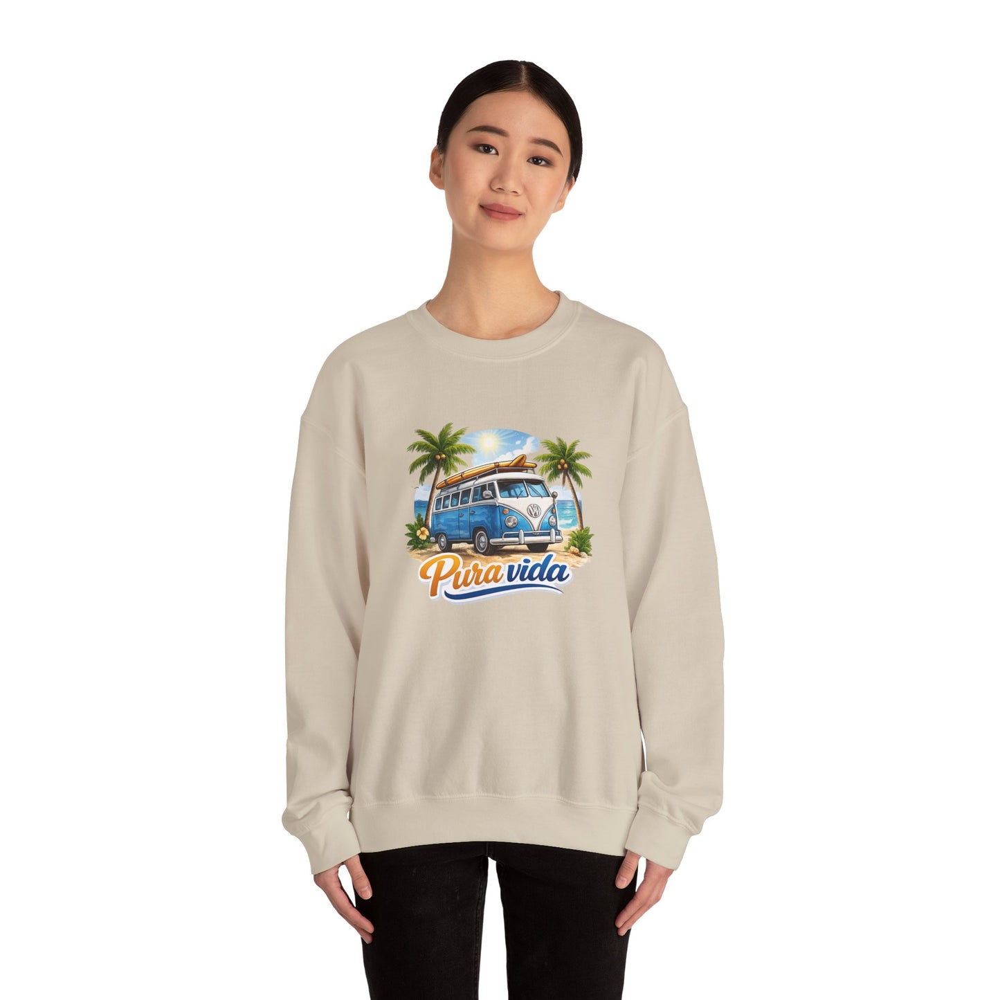 Sudadera Pura Vida Costa Rica – Surf Van Retro Unisex