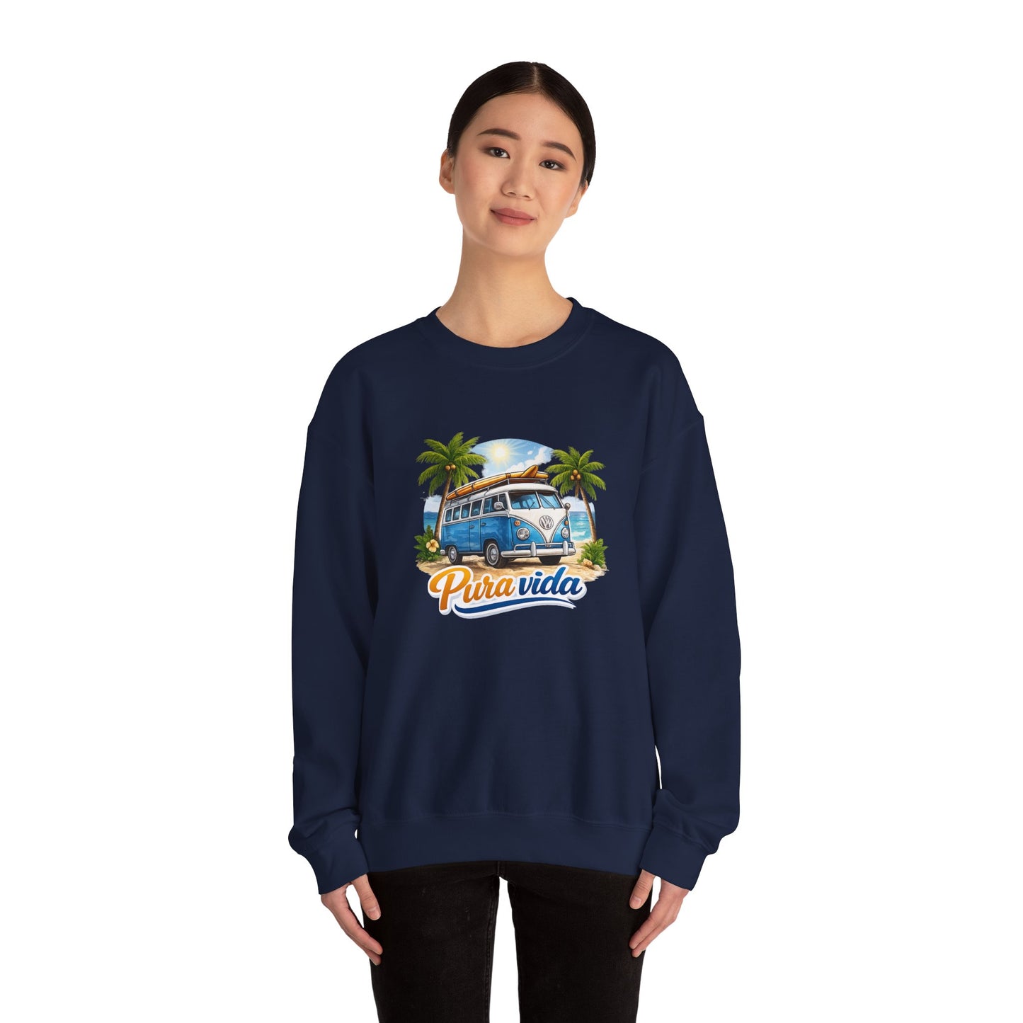Sudadera Pura Vida Costa Rica – Surf Van Retro Unisex