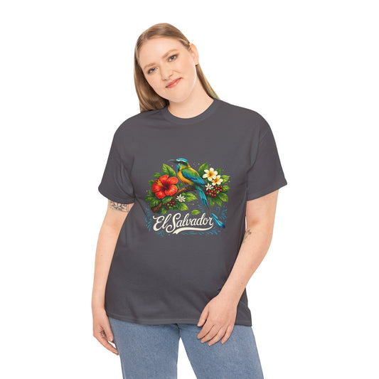 Floral Bird Tee — El salvador tropical t shirt