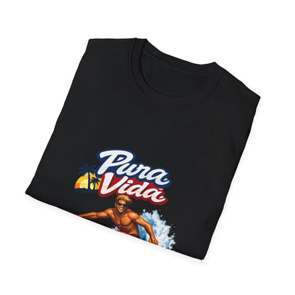 Pura Vida Surf T-Shirt – Vintage Surfer Graphic Tee