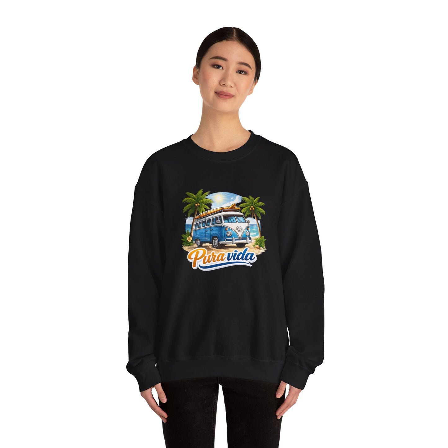 Sudadera Pura Vida Costa Rica – Surf Van Retro Unisex