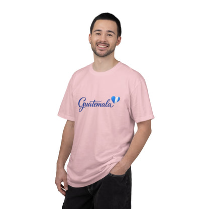 Guatemala Script T‑Shirt — Blue Heart Travel Tee