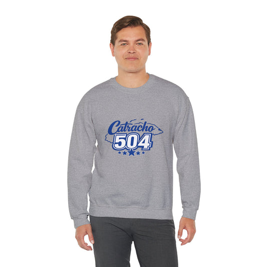 Crewneck Sweatshirt — Catracho 504 Graphic (Honduran Pride)