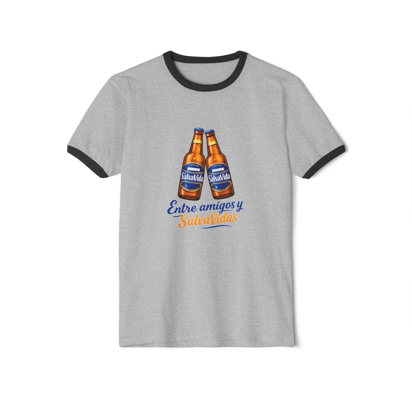 Camiseta Honduras “Entre Amigos y Salva Vidas” – Diseño Cerveza Vintage