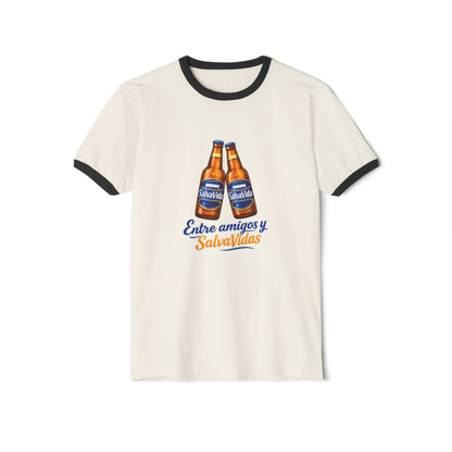Camiseta Honduras “Entre Amigos y Salva Vidas” – Diseño Cerveza Vintage