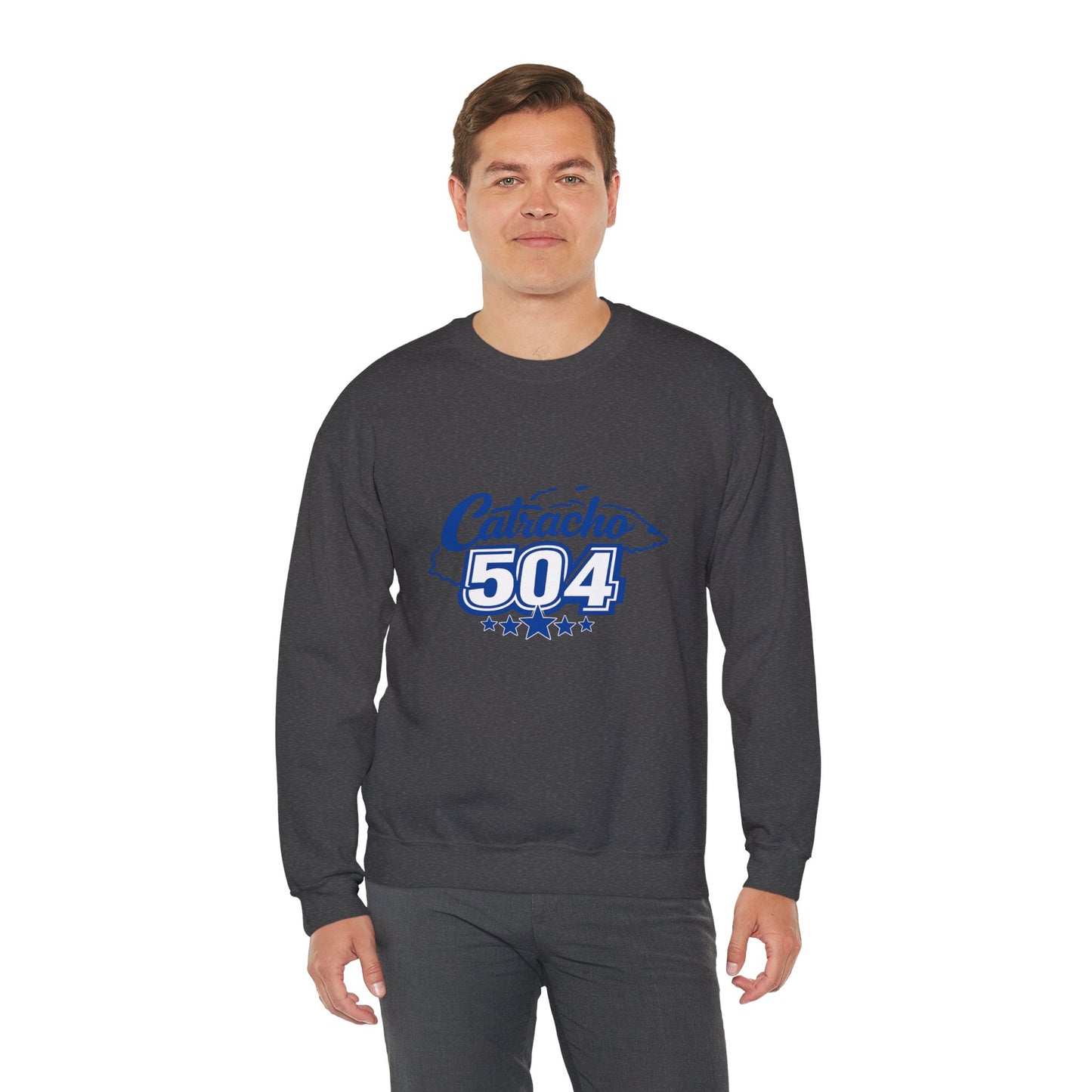 Crewneck Sweatshirt — Catracho 504 Graphic (Honduran Pride)
