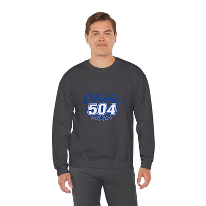 Crewneck Sweatshirt — Catracho 504 Graphic (Honduran Pride)