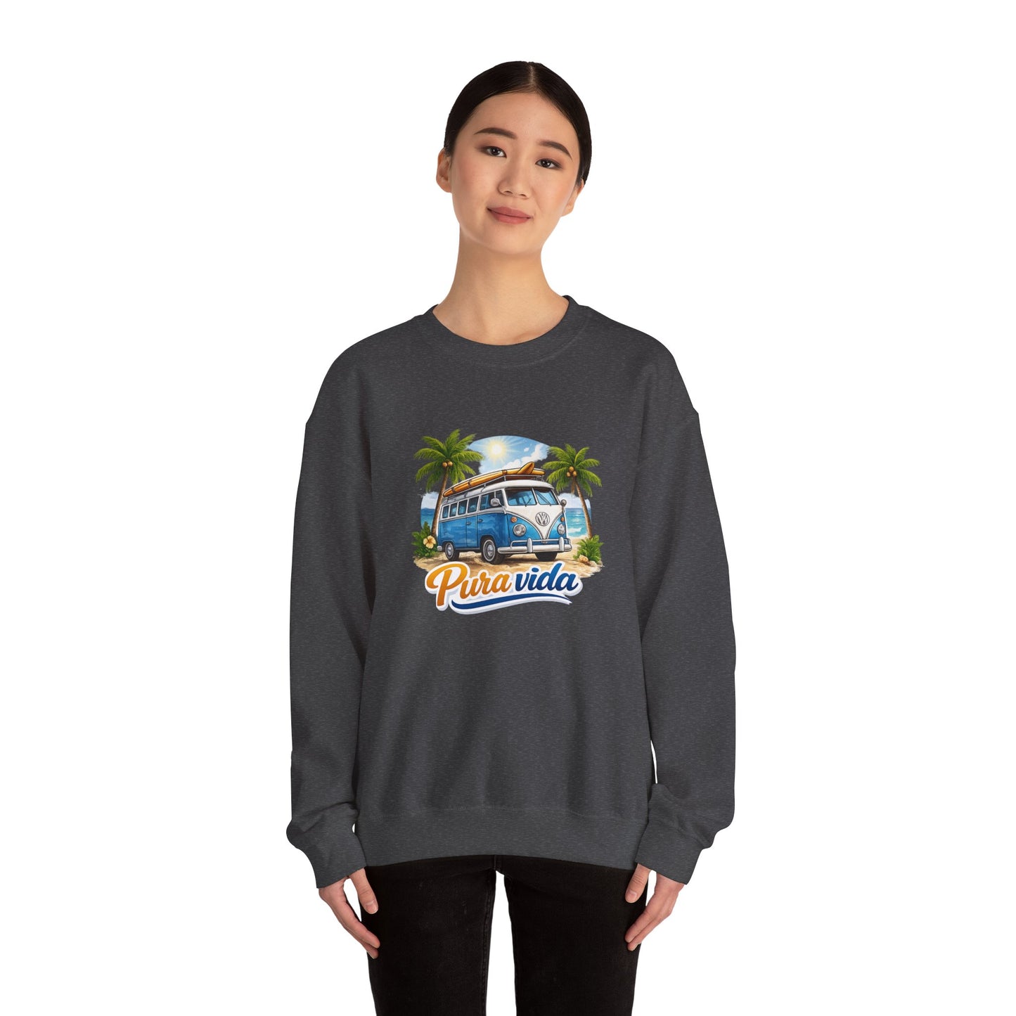 Sudadera Pura Vida Costa Rica – Surf Van Retro Unisex