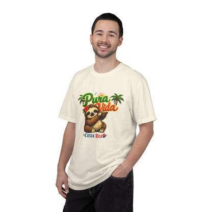 Pura Vida Costa Rica Sloth T-Shirt — Tropical Beach Vacation Tee