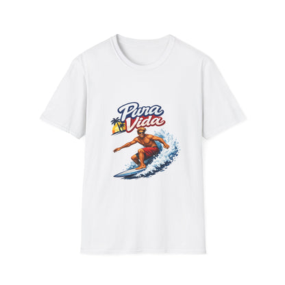 Pura Vida Surf T-Shirt – Vintage Surfer Graphic Tee