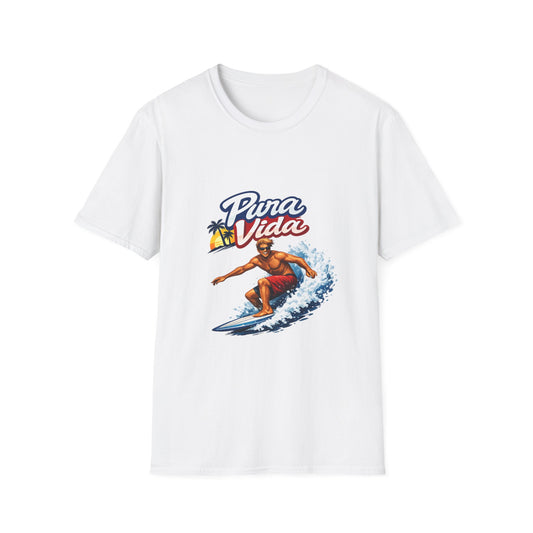 Pura Vida Surf T-Shirt – Vintage Surfer Graphic Tee