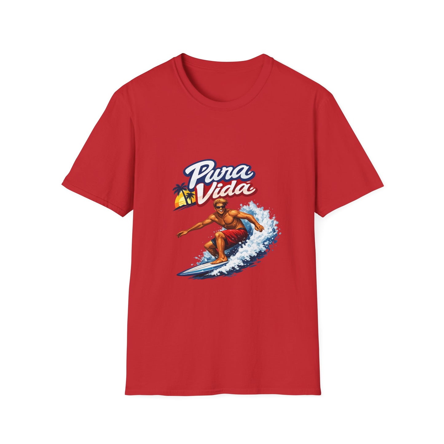 Pura Vida Surf T-Shirt – Vintage Surfer Graphic Tee