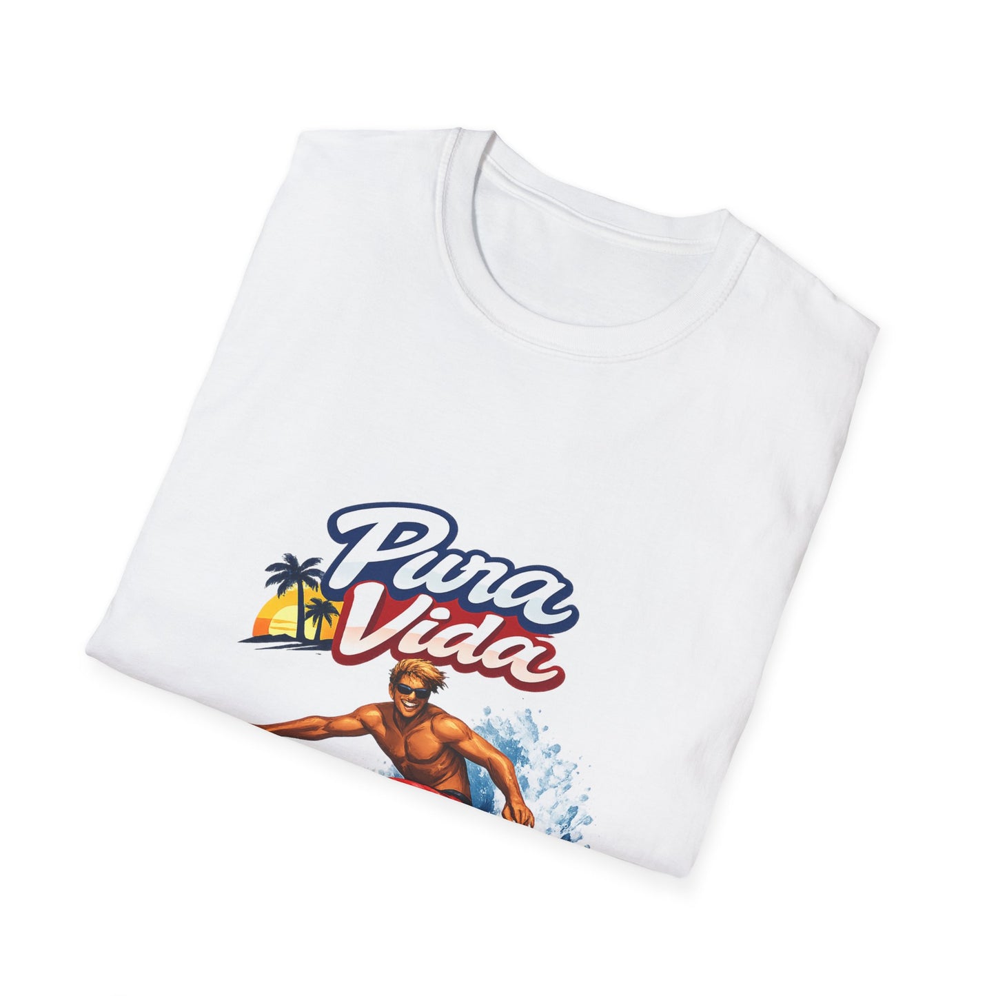 Pura Vida Surf T-Shirt – Vintage Surfer Graphic Tee