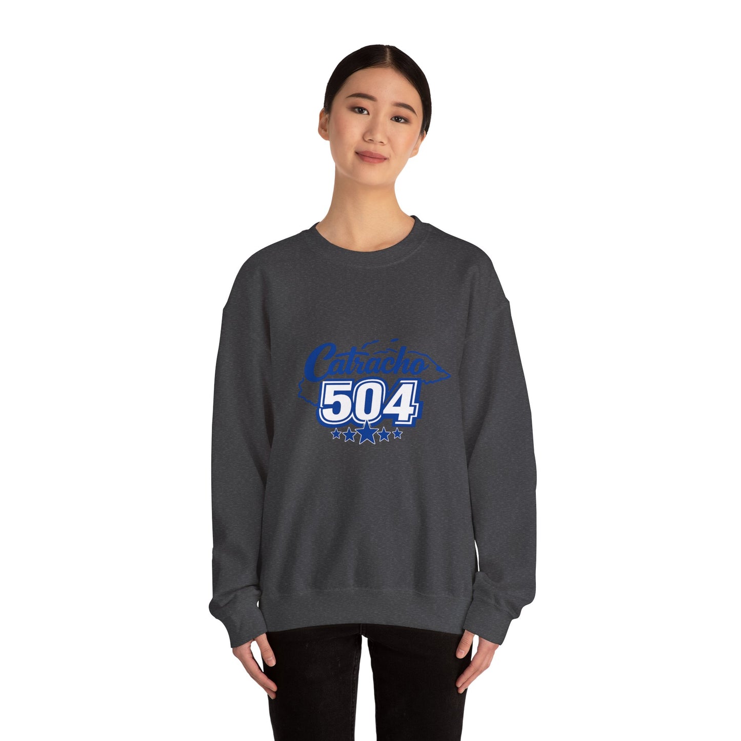 Crewneck Sweatshirt — Catracho 504 Graphic (Honduran Pride)