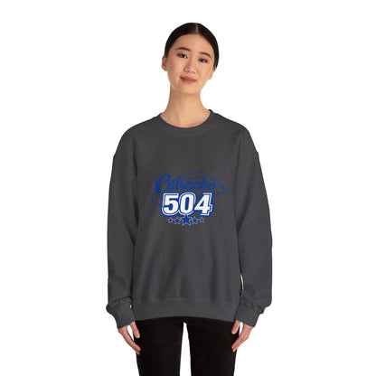 Crewneck Sweatshirt — Catracho 504 Graphic (Honduran Pride)