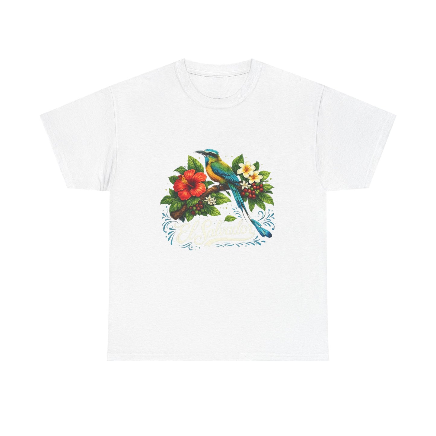 Floral Bird Tee — El salvador tropical t shirt