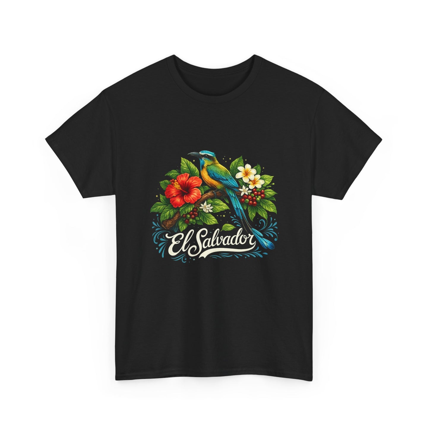 Floral Bird Tee — El salvador tropical t shirt