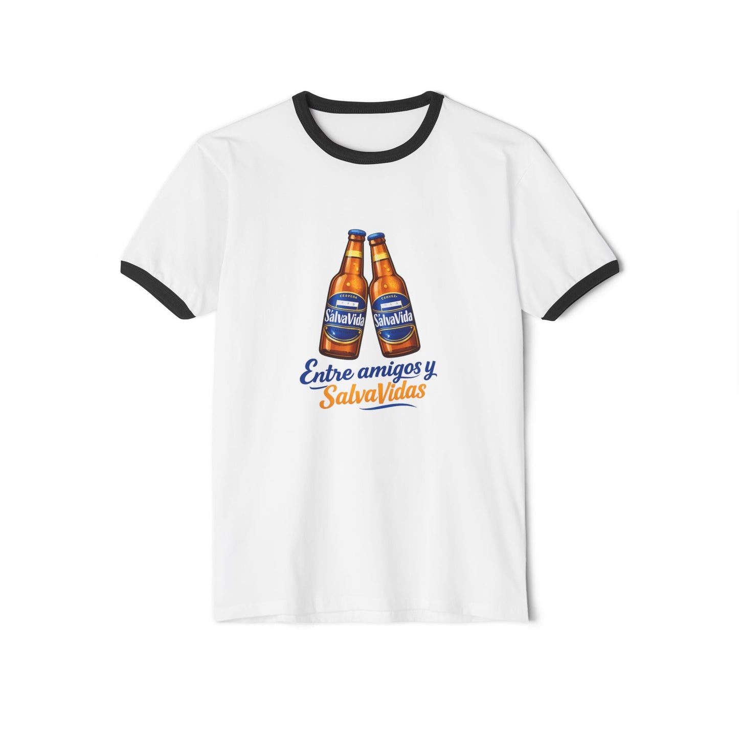 Camiseta Honduras “Entre Amigos y Salva Vidas” – Diseño Cerveza Vintage