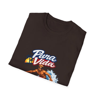 Pura Vida Surf T-Shirt – Vintage Surfer Graphic Tee