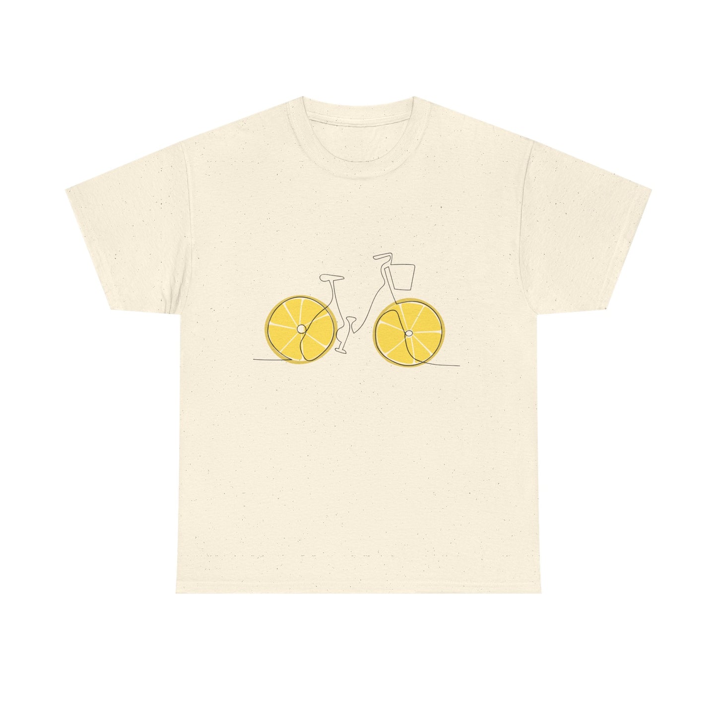 Lemon Wheel Bicycle T‑Shirt — Minimal Bike Graphic Tee