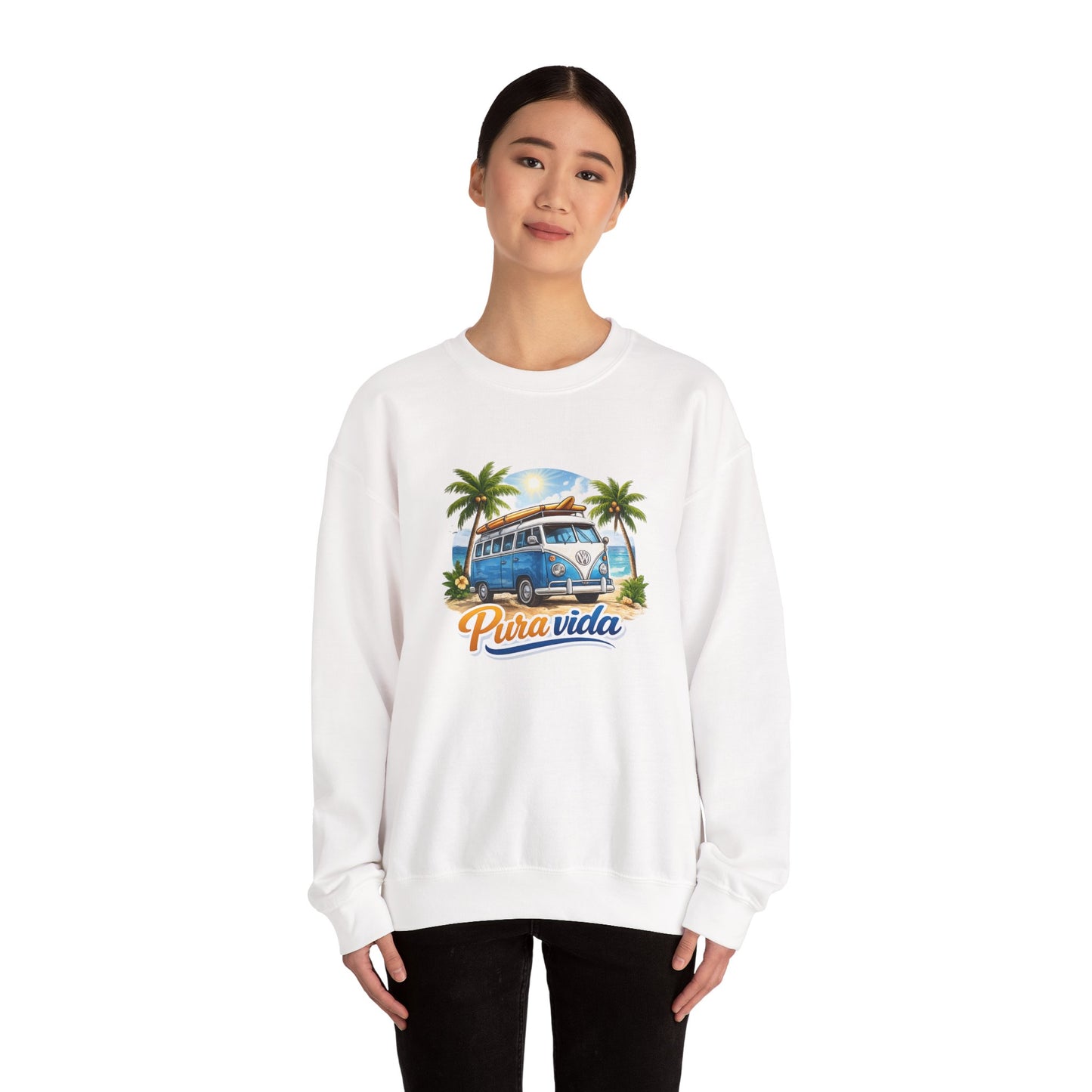 Sudadera Pura Vida Costa Rica – Surf Van Retro Unisex