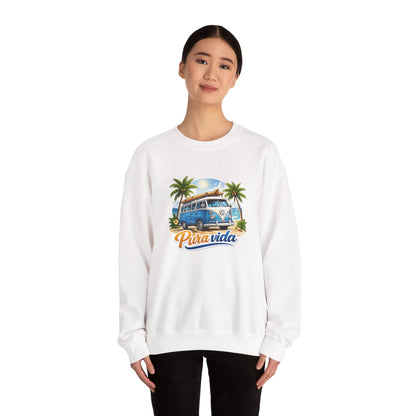 Sudadera Pura Vida Costa Rica – Surf Van Retro Unisex