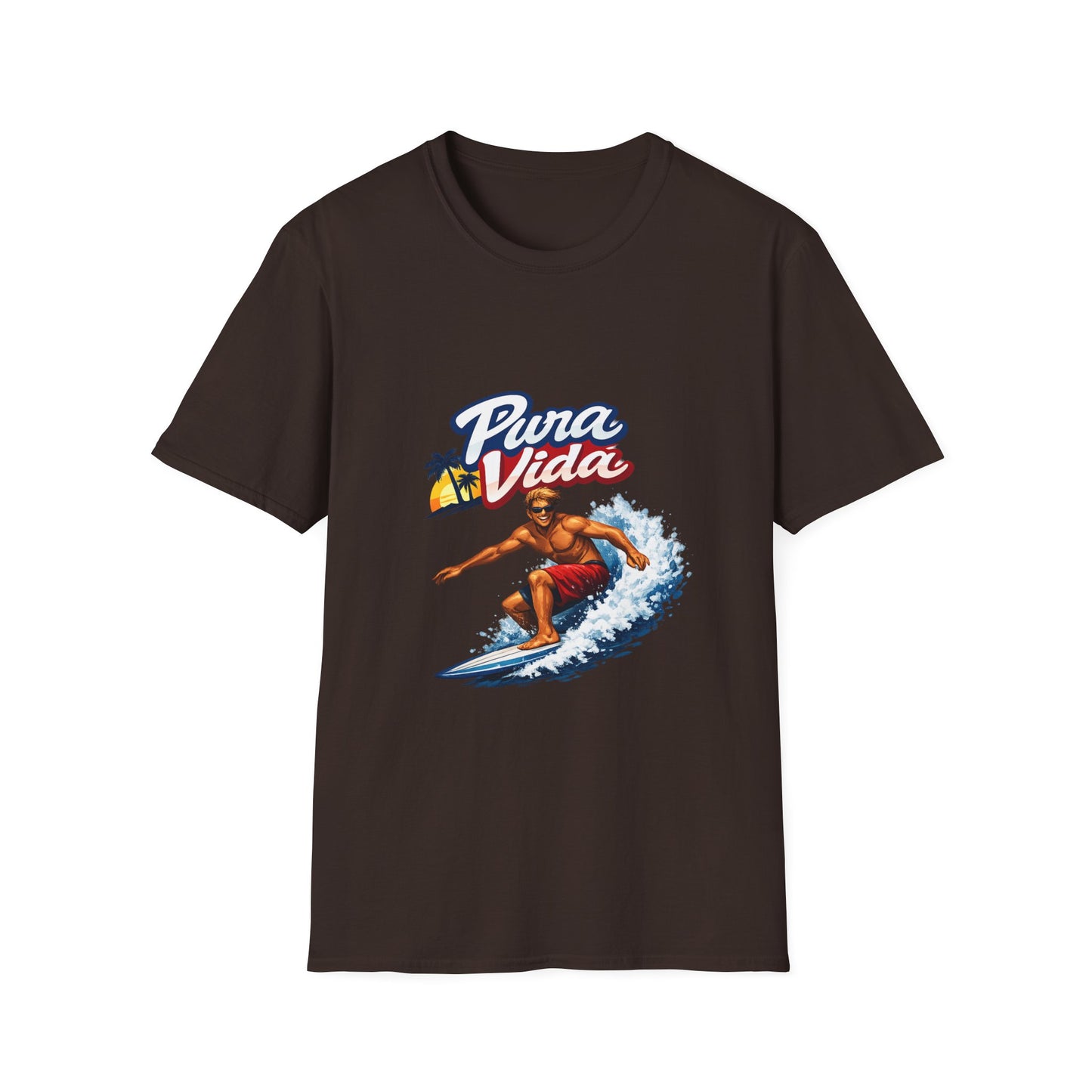 Pura Vida Surf T-Shirt – Vintage Surfer Graphic Tee