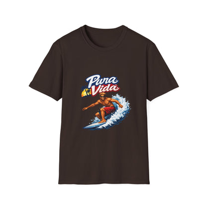Pura Vida Surf T-Shirt – Vintage Surfer Graphic Tee