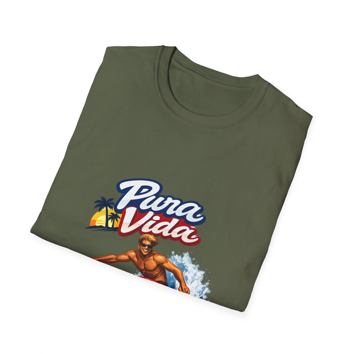 Pura Vida Surf T-Shirt – Vintage Surfer Graphic Tee