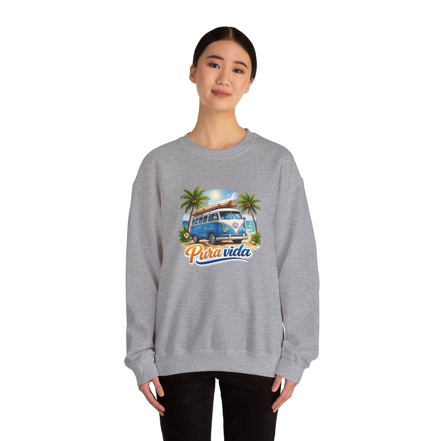 Sudadera Pura Vida Costa Rica – Surf Van Retro Unisex