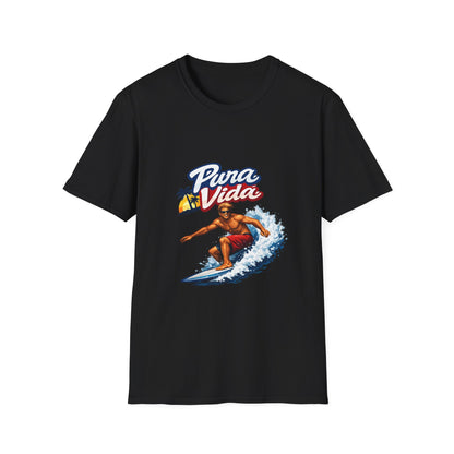 Pura Vida Surf T-Shirt – Vintage Surfer Graphic Tee