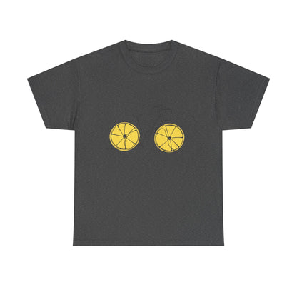 Lemon Wheel Bicycle T‑Shirt — Minimal Bike Graphic Tee