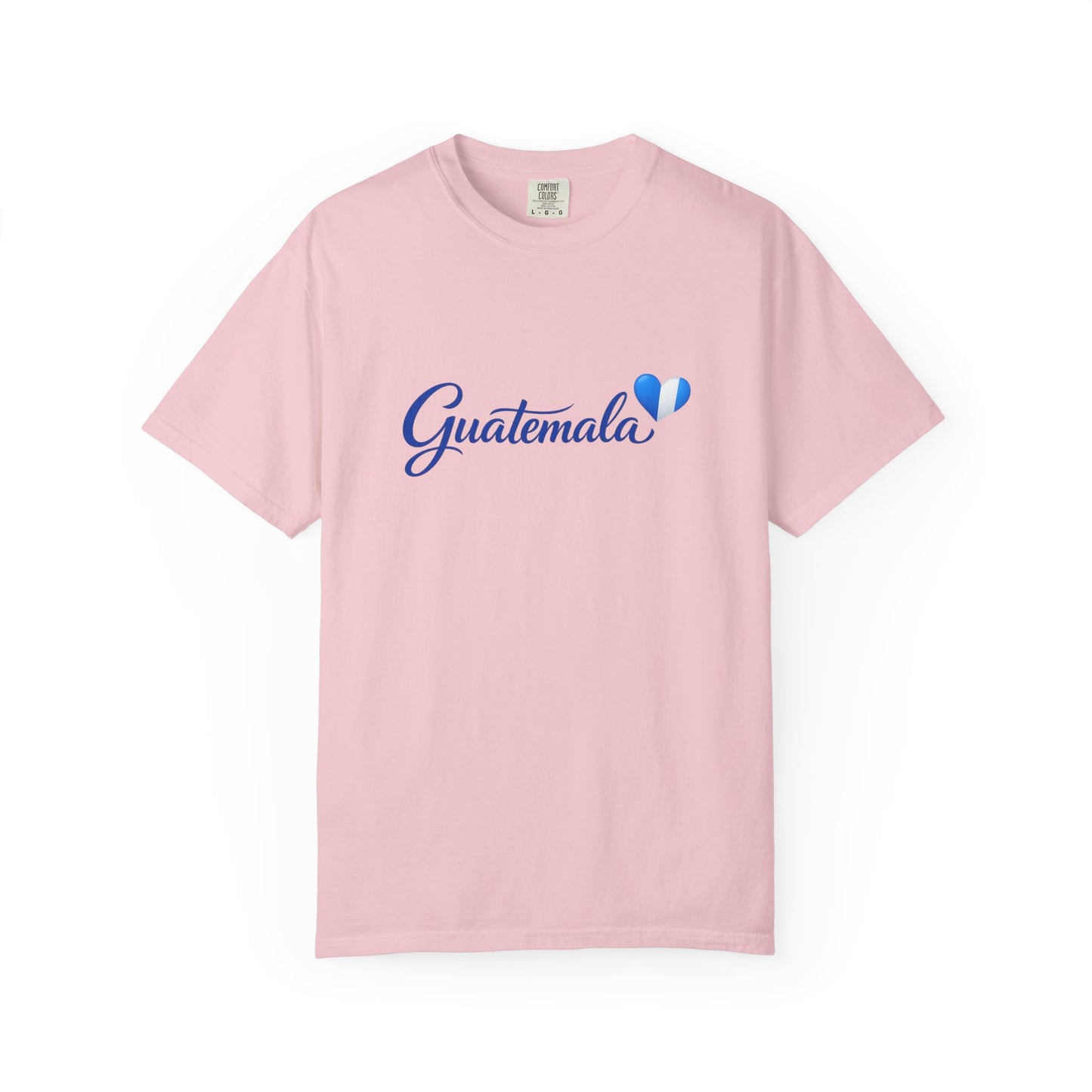 Guatemala Script T‑Shirt — Blue Heart Travel Tee